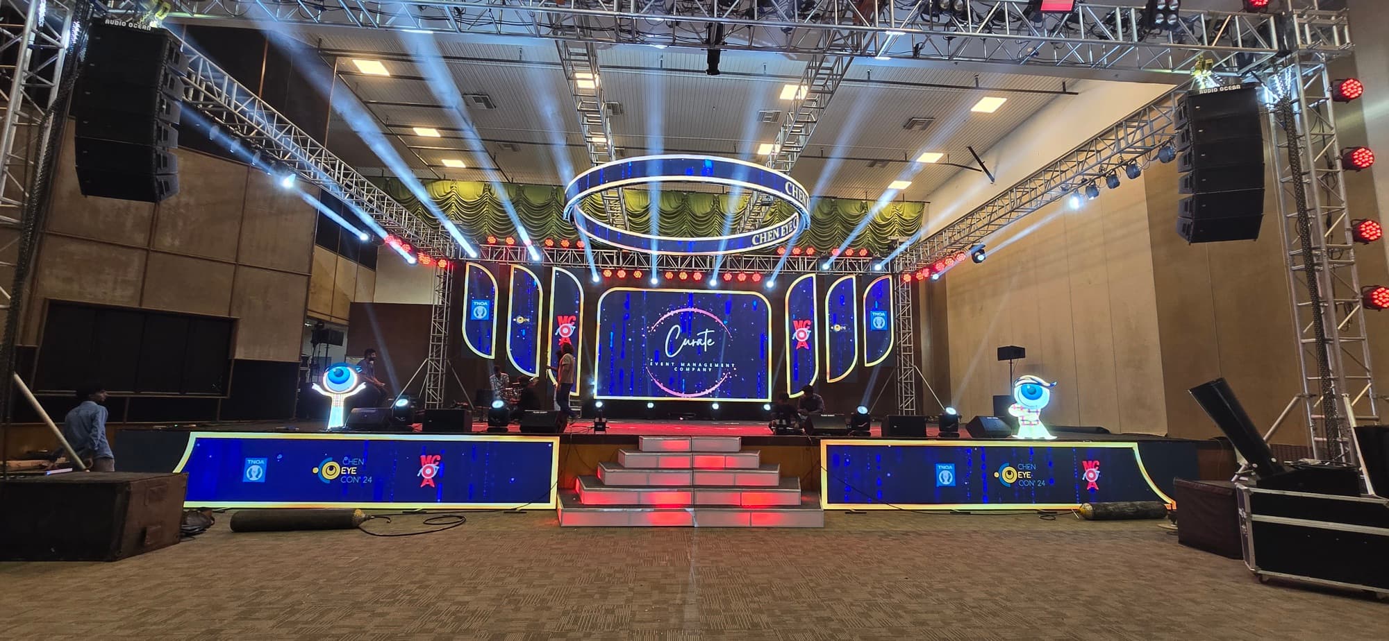moment conference stage by Curate Events